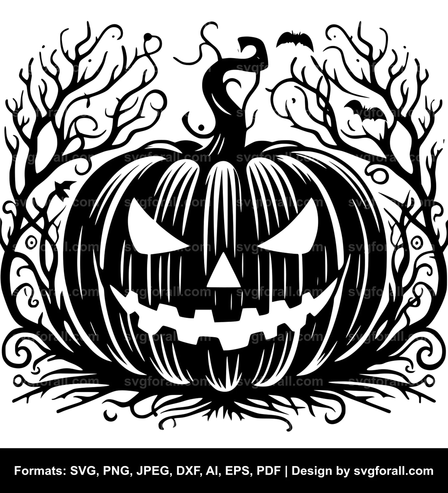 Halloween Pumpkin SVG Design