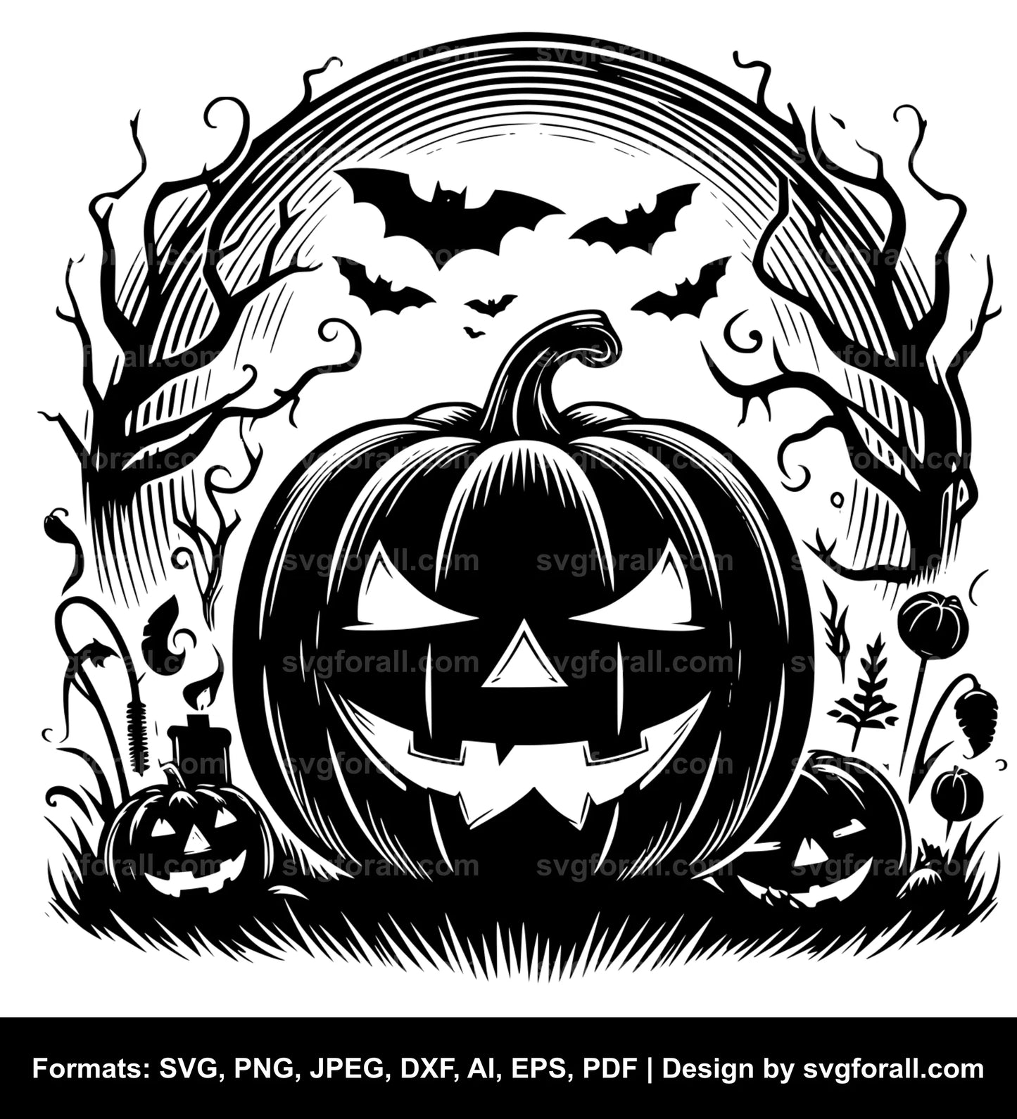 Halloween Pumpkin SVG PNG