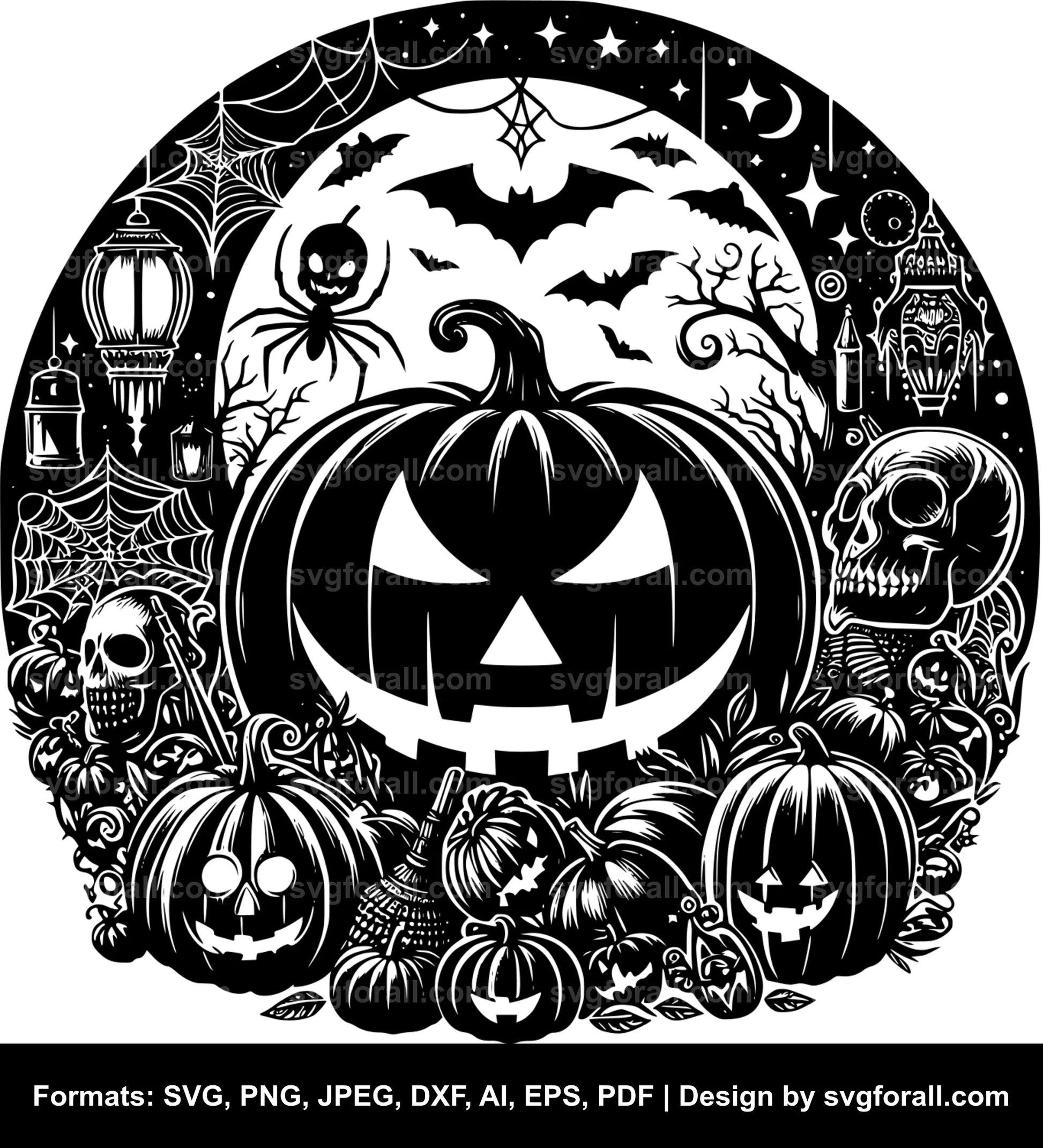 Halloween Pumpkin SVG Vector