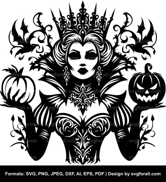 Halloween Queen Clipart SVG