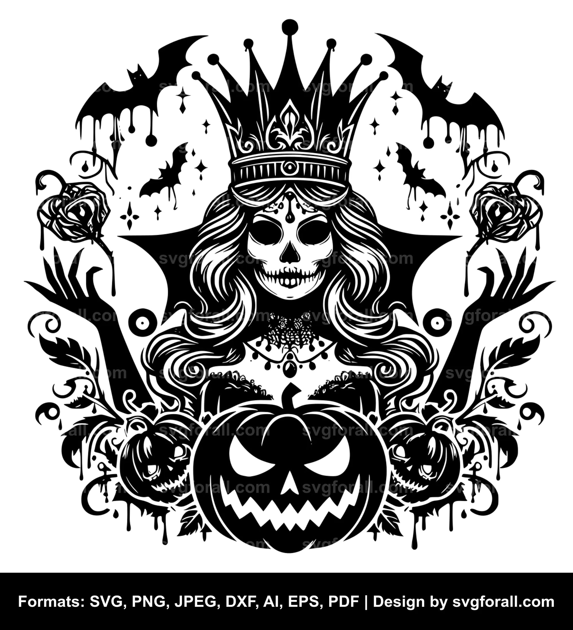 Halloween Queen SVG Vector