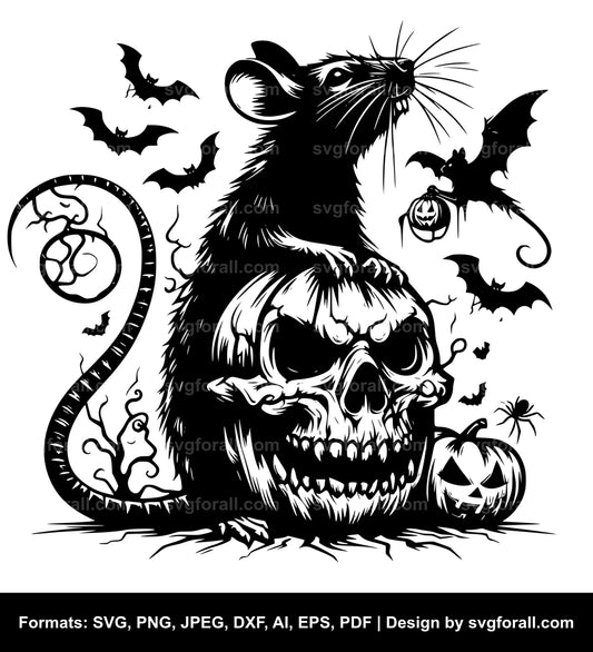 Halloween Rat SVG File