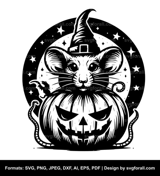 Halloween Rat SVG PNG