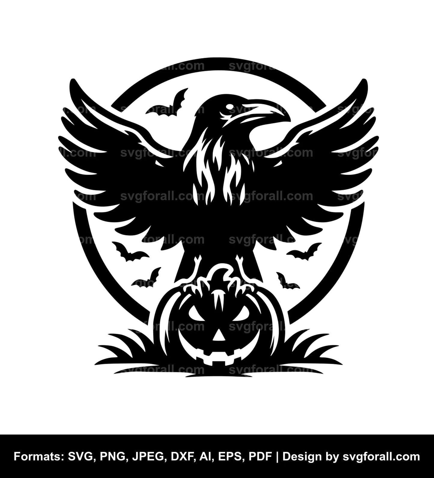 Halloween Raven Cricut SVG