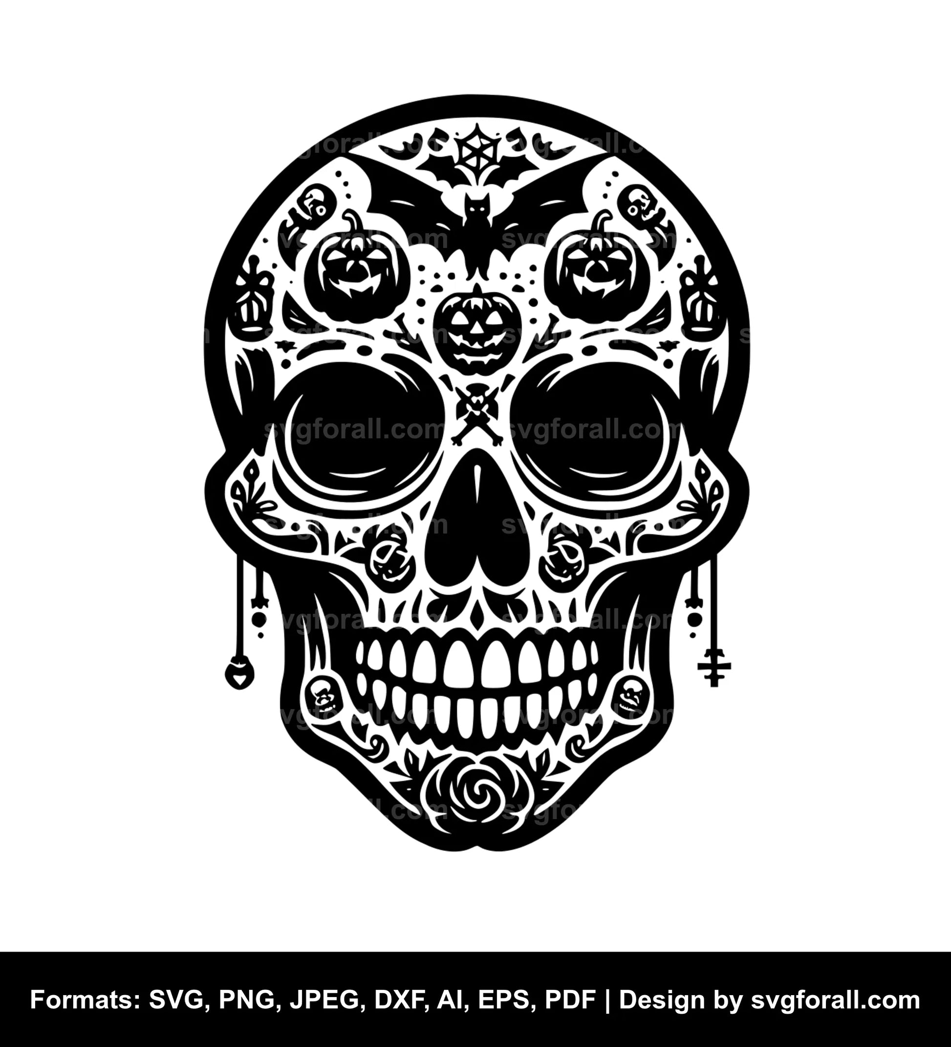 Halloween Skull SVG