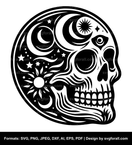 Halloween Skull SVG Clipart