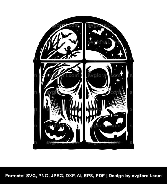 Halloween Skull SVG PNG