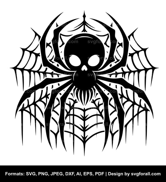 Halloween Spider Black SVG