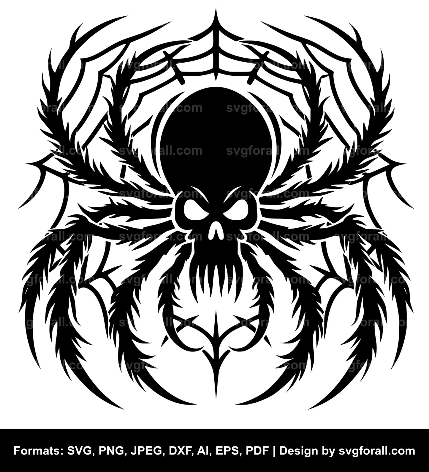 Halloween Spider SVG Design