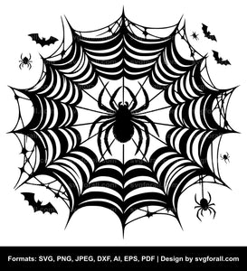 Halloween Spider Web SVG