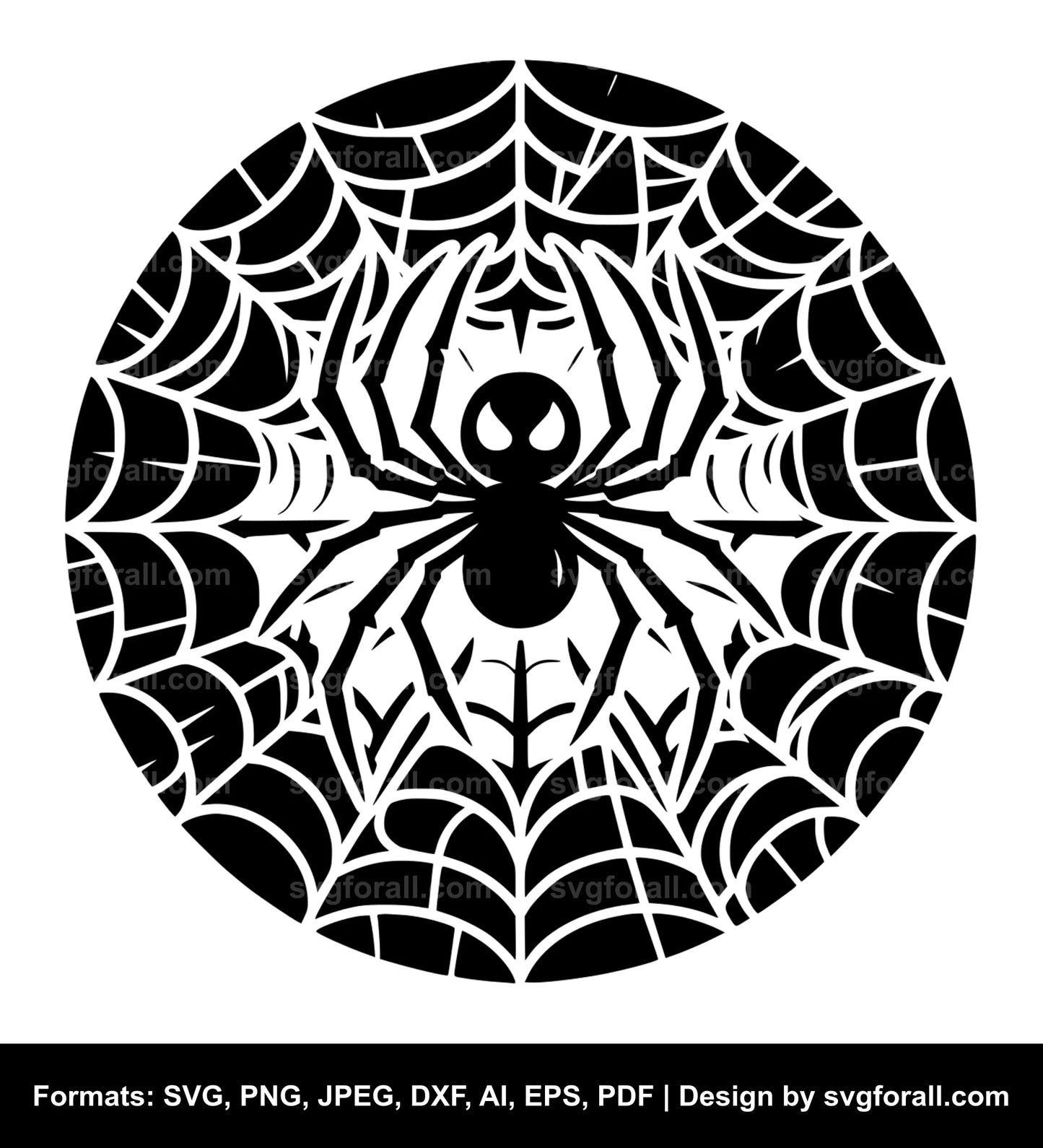 Halloween Spider Web SVG File