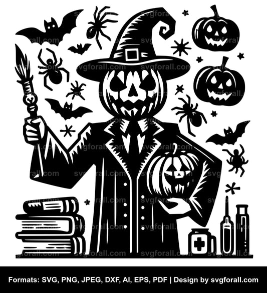 Halloween Teacher SVG Design