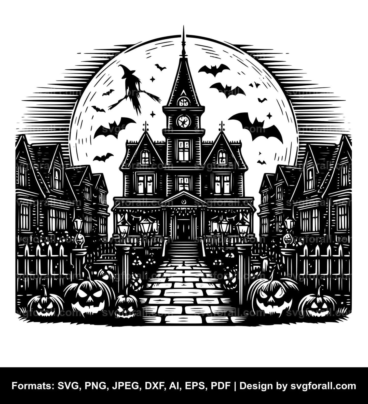 Halloween Town SVG File