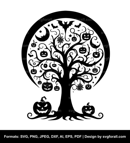 Halloween Tree SVG