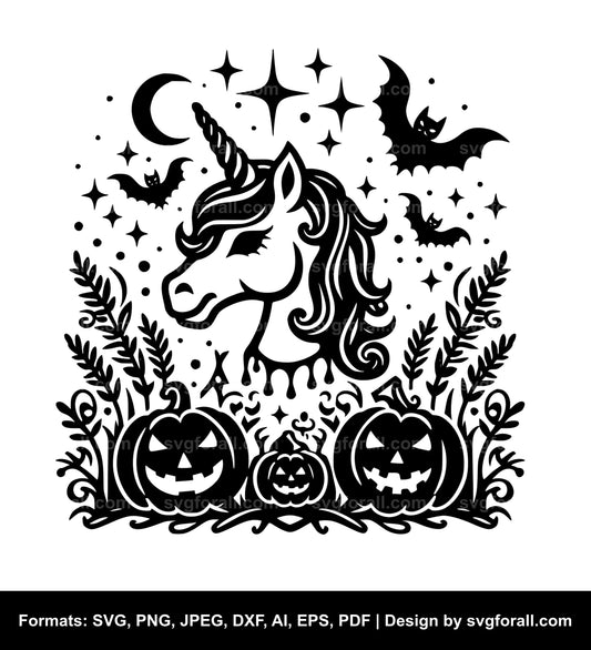 Halloween Unicorn SVG