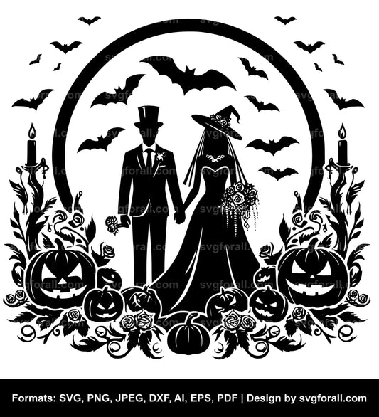 Halloween Wedding SVG