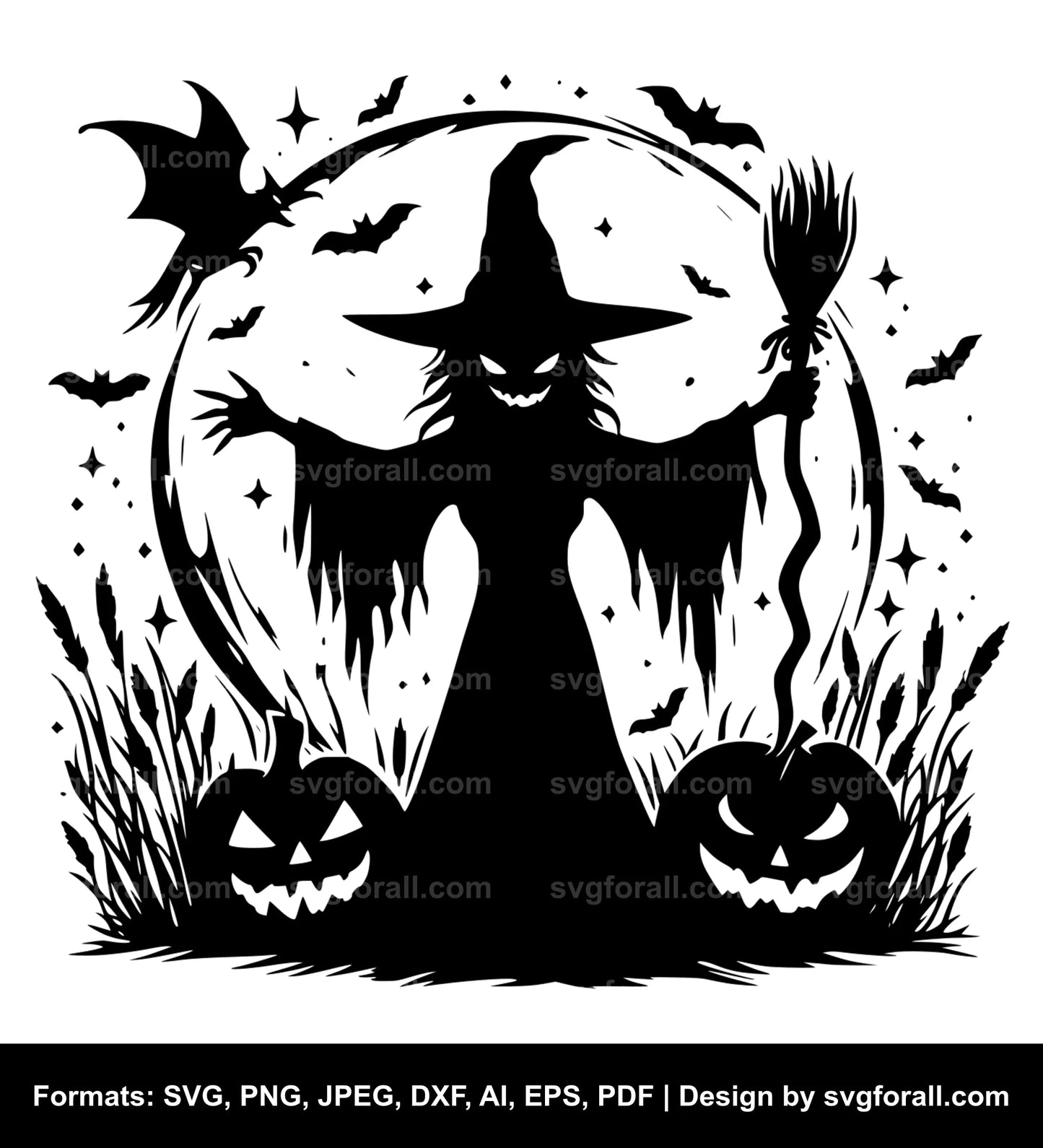 Halloween Witch SVG