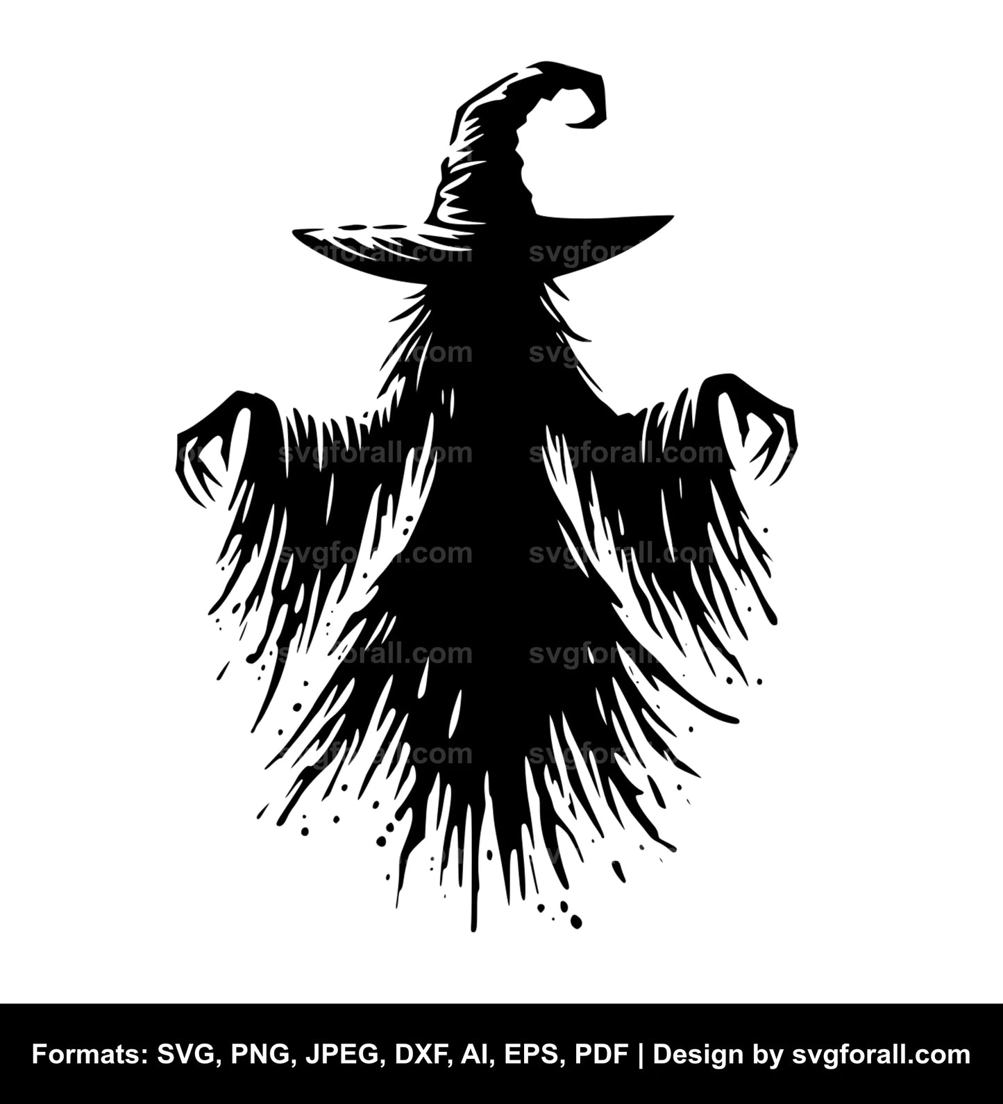 Halloween Witch SVG PNG