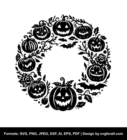 Halloween Wreath Cricut SVG