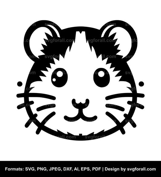 Hamster Face SVG Design