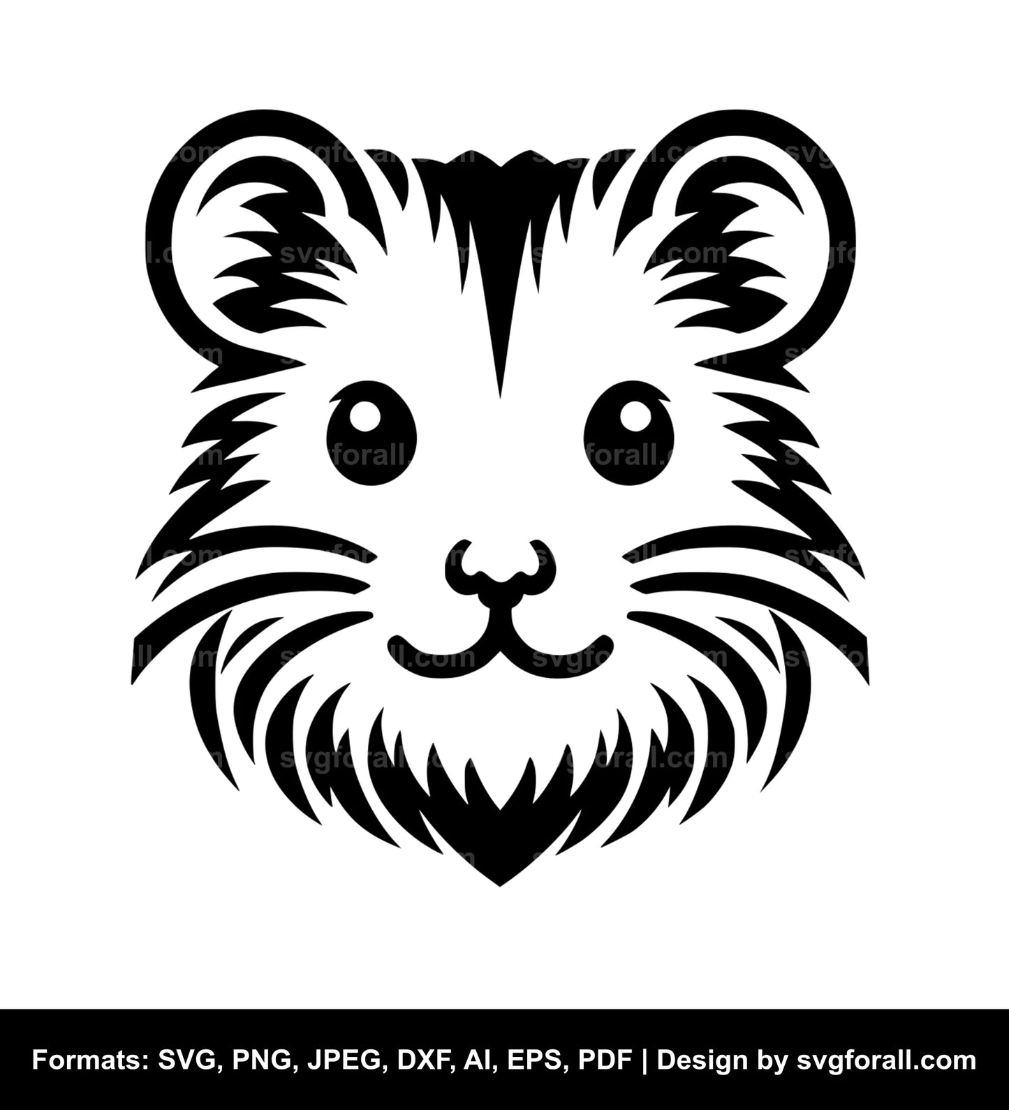 Hamster Face SVG File