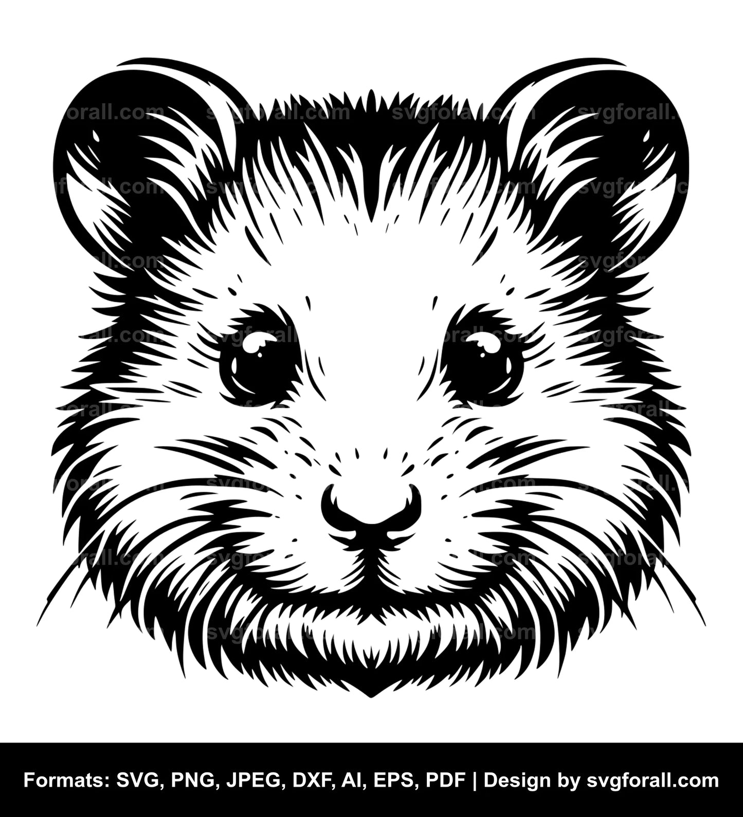 Hamster Face SVG PNG