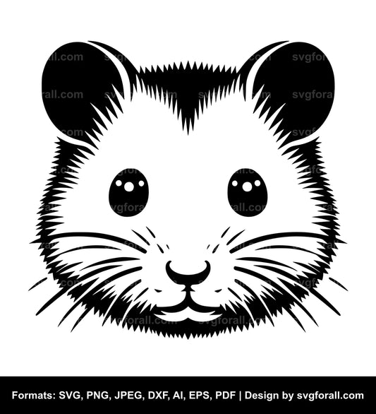 Hamster Face Vector SVG