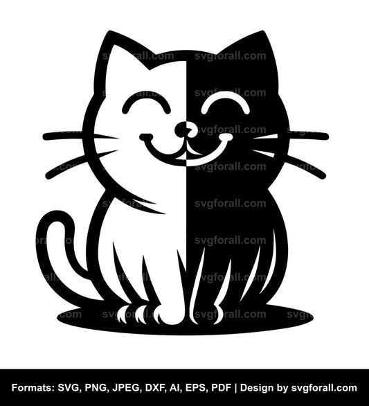 Happy Cat SVG File