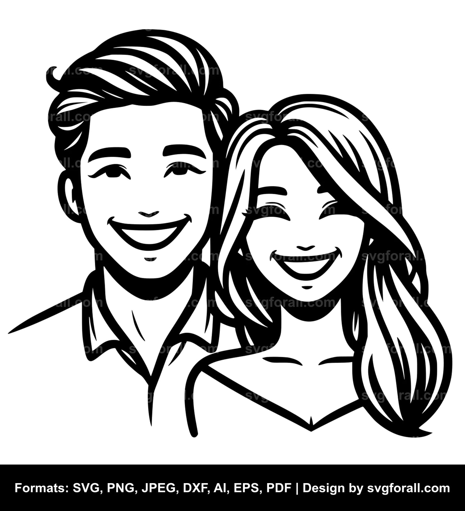 Happy Couple SVG Download