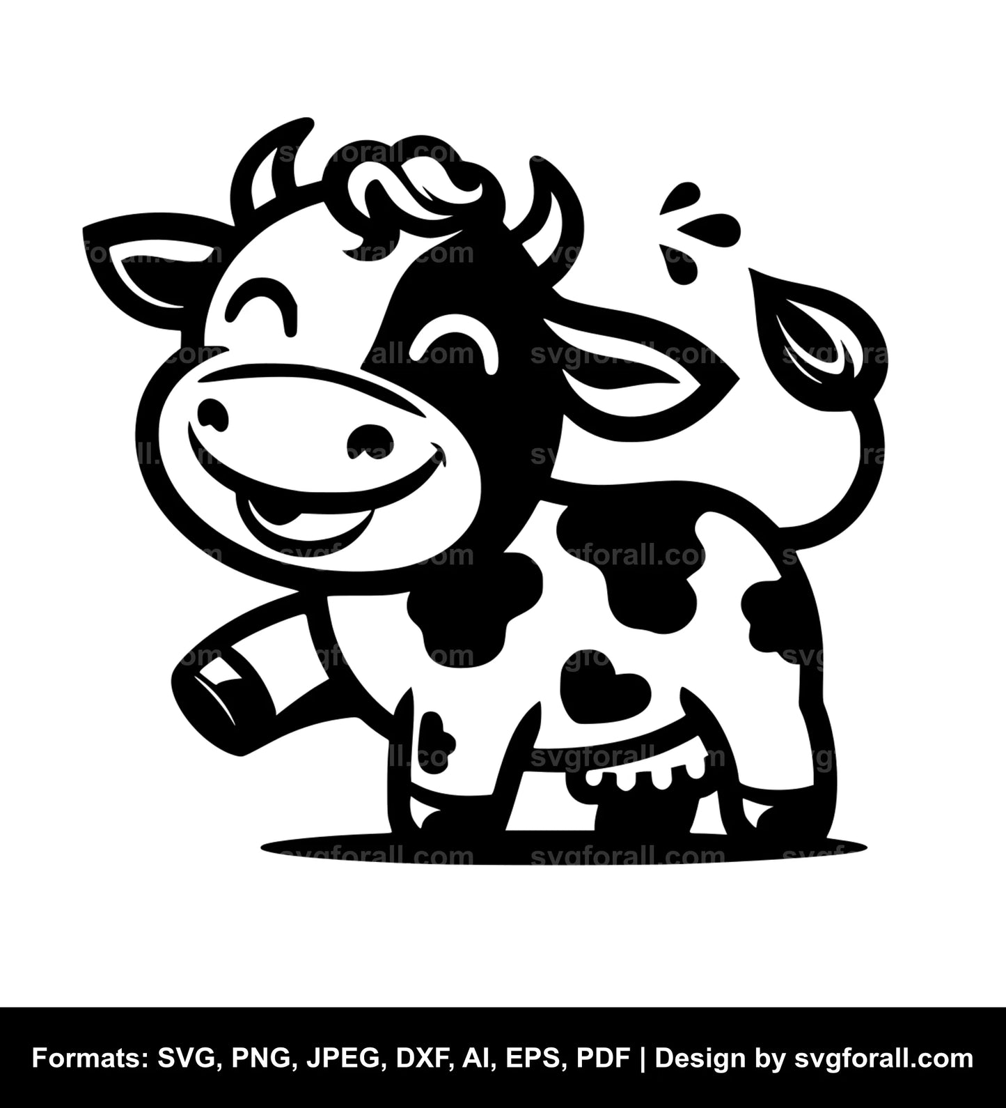 Happy Cow Cricut SVG