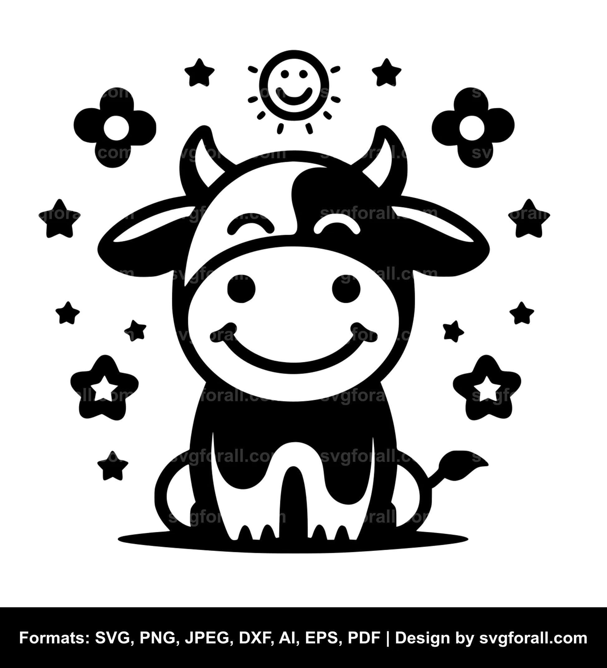 Happy Cow SVG