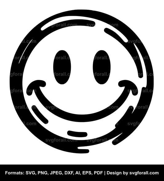 Happy Face Clipart SVG