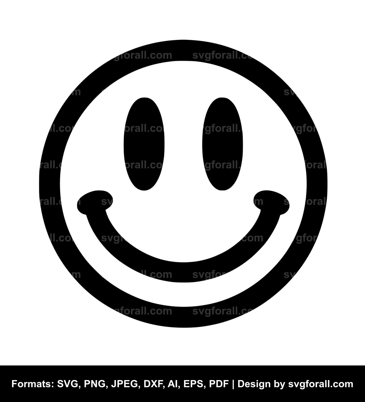 Happy Face SVG Clipart