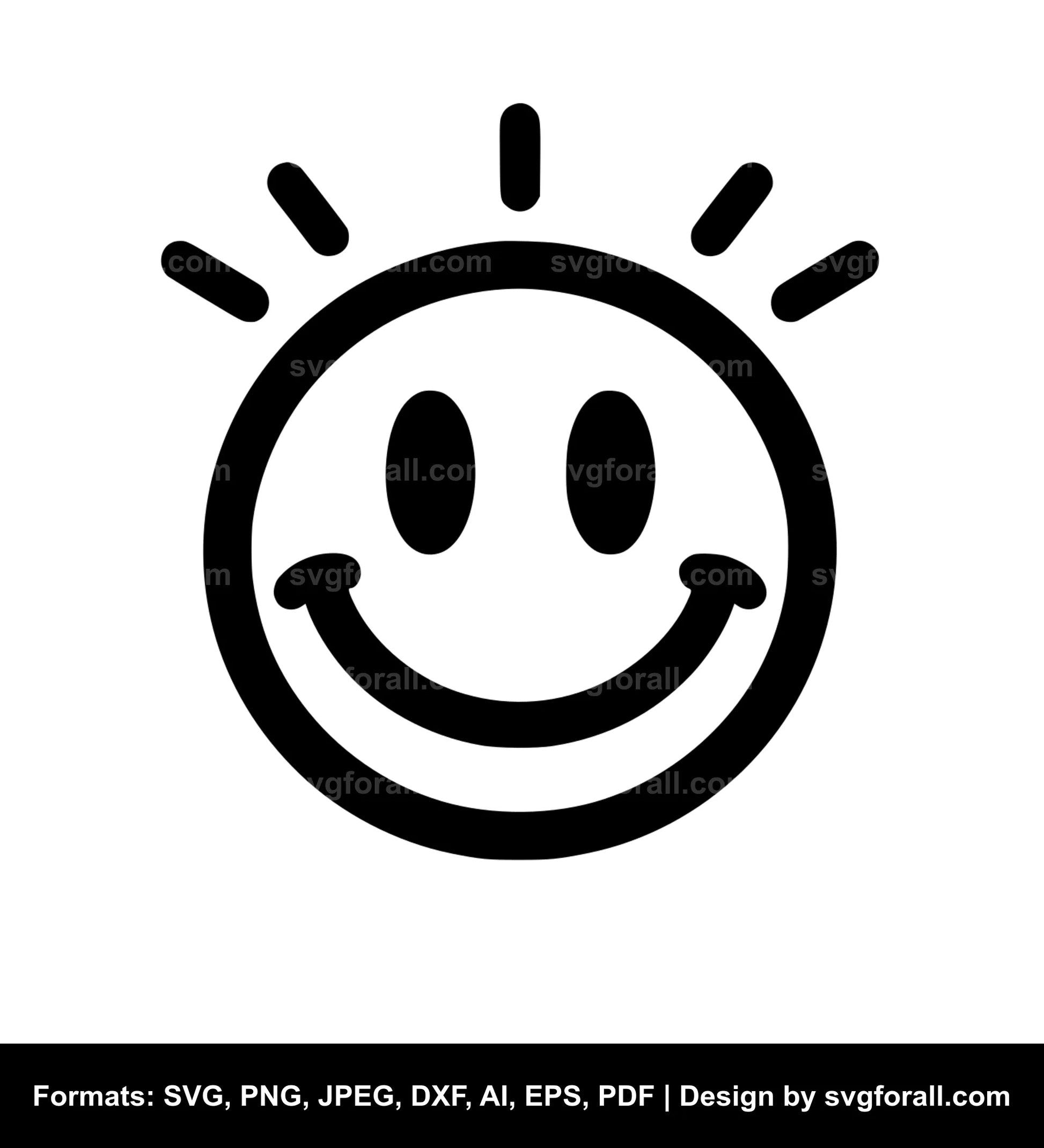 Happy Face SVG Vector