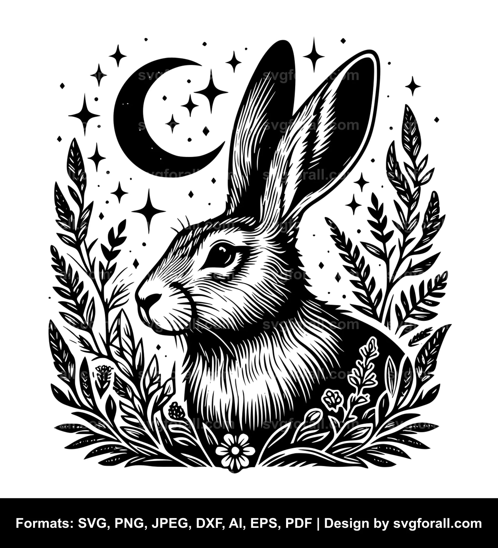 Hare Black SVG