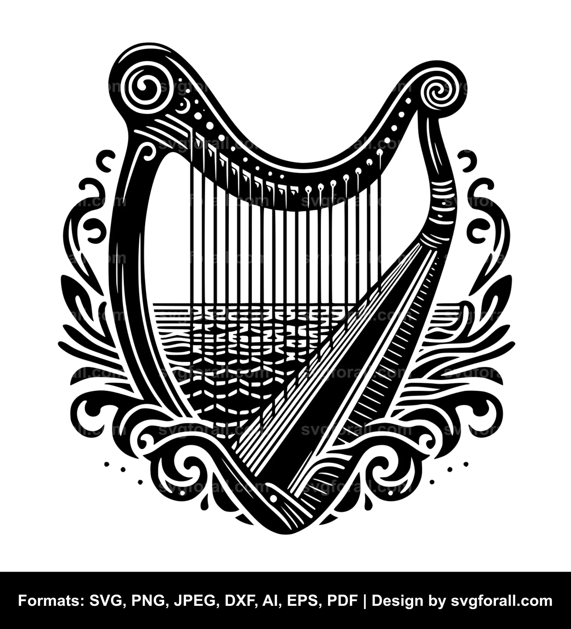 Harp SVG File