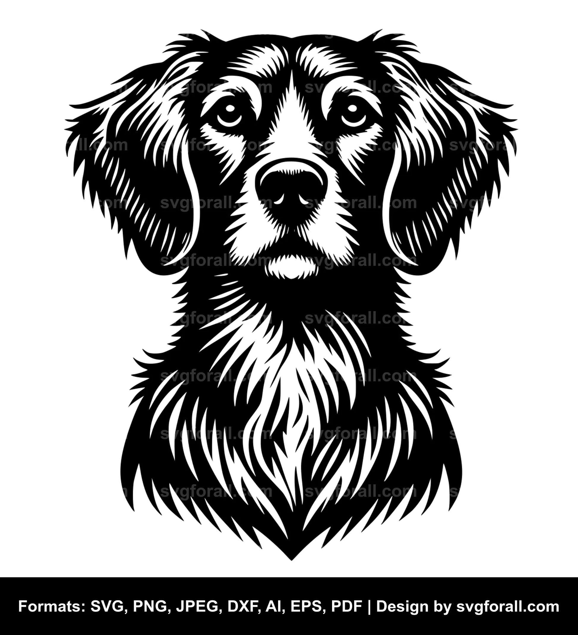 Harrier Dog Black SVG