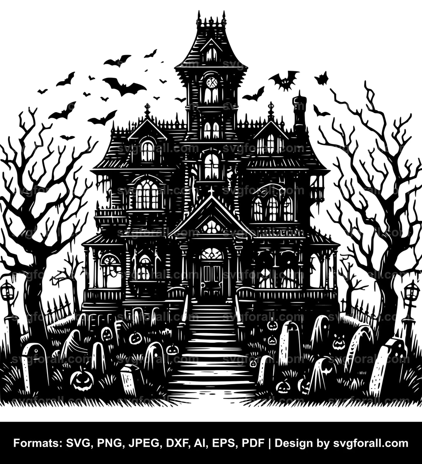 Haunted House SVG