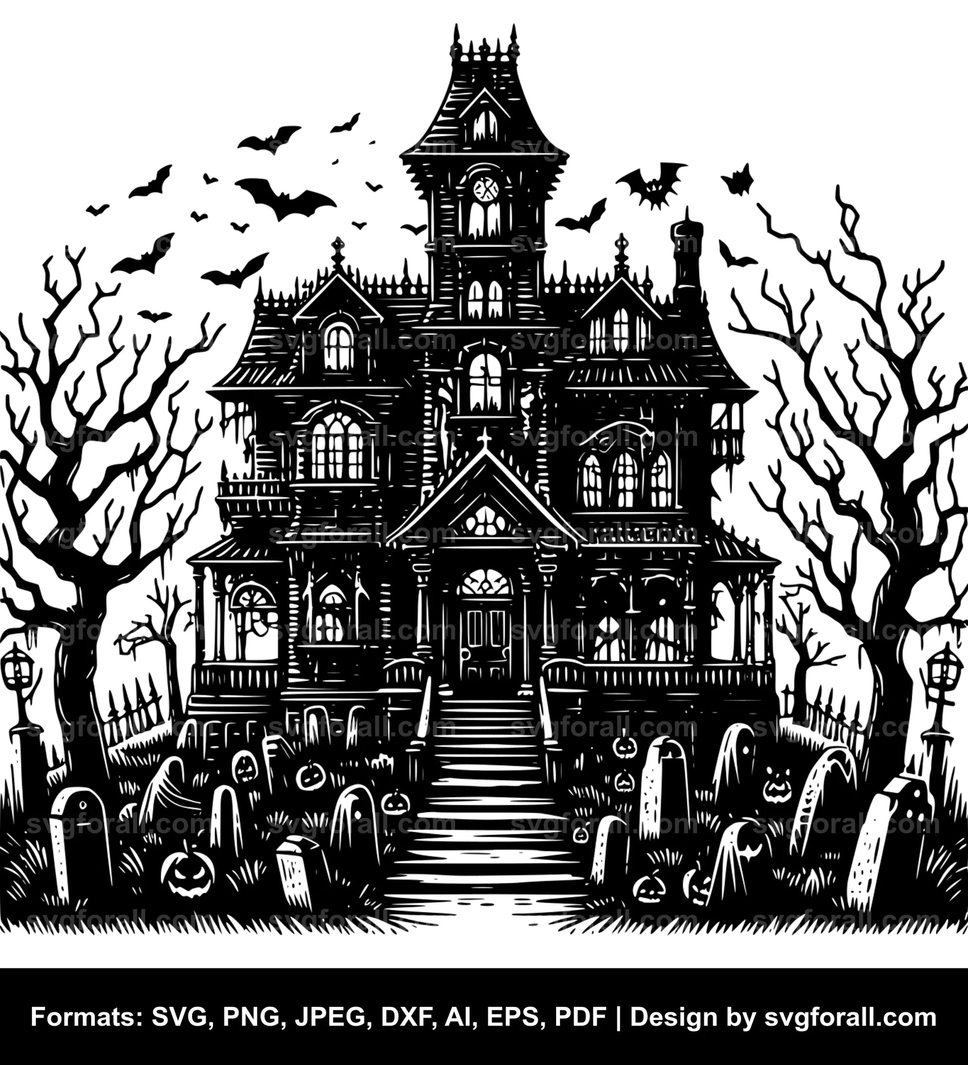 Haunted House SVG