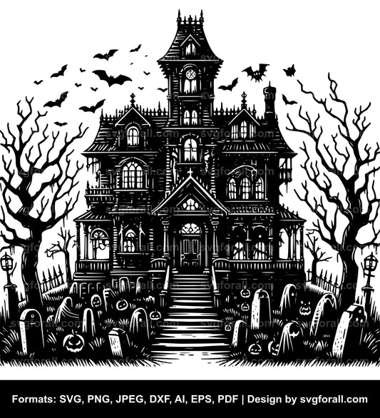 Haunted House SVG