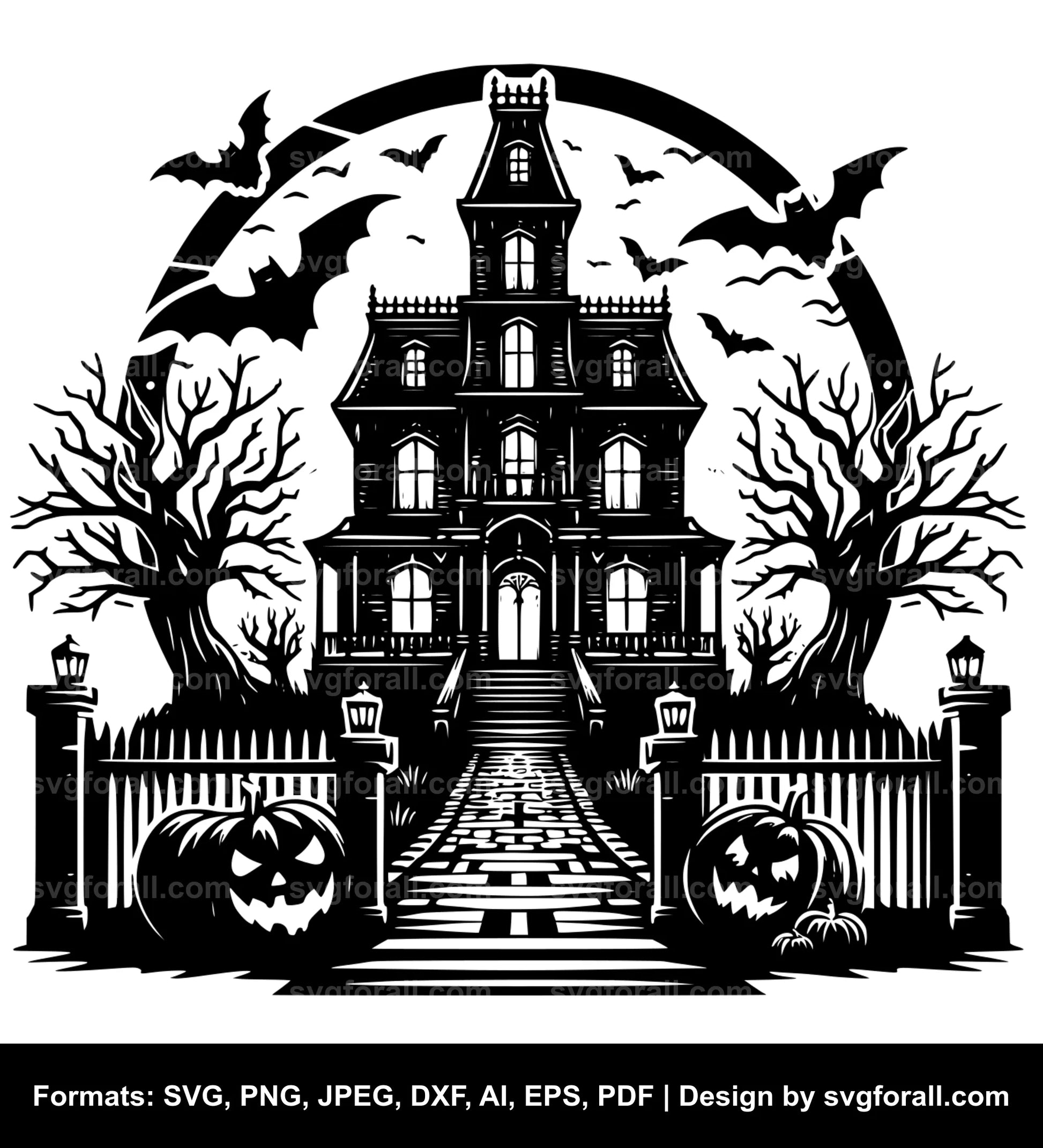 Haunted House SVG File