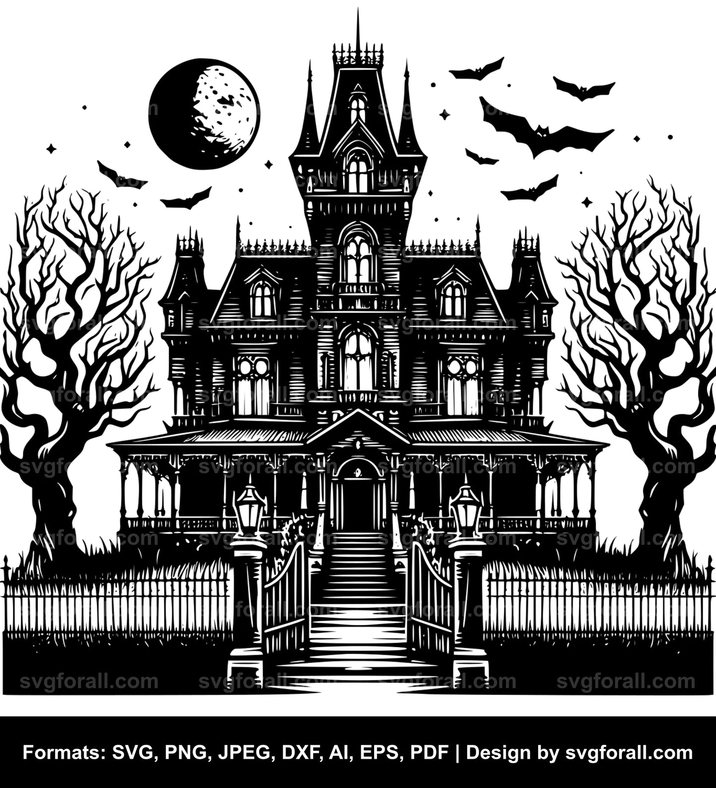 Haunted Mansion SVG PNG