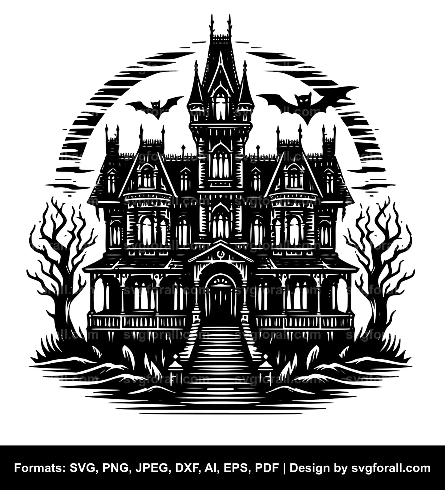 Haunted Mansion SVG Vector