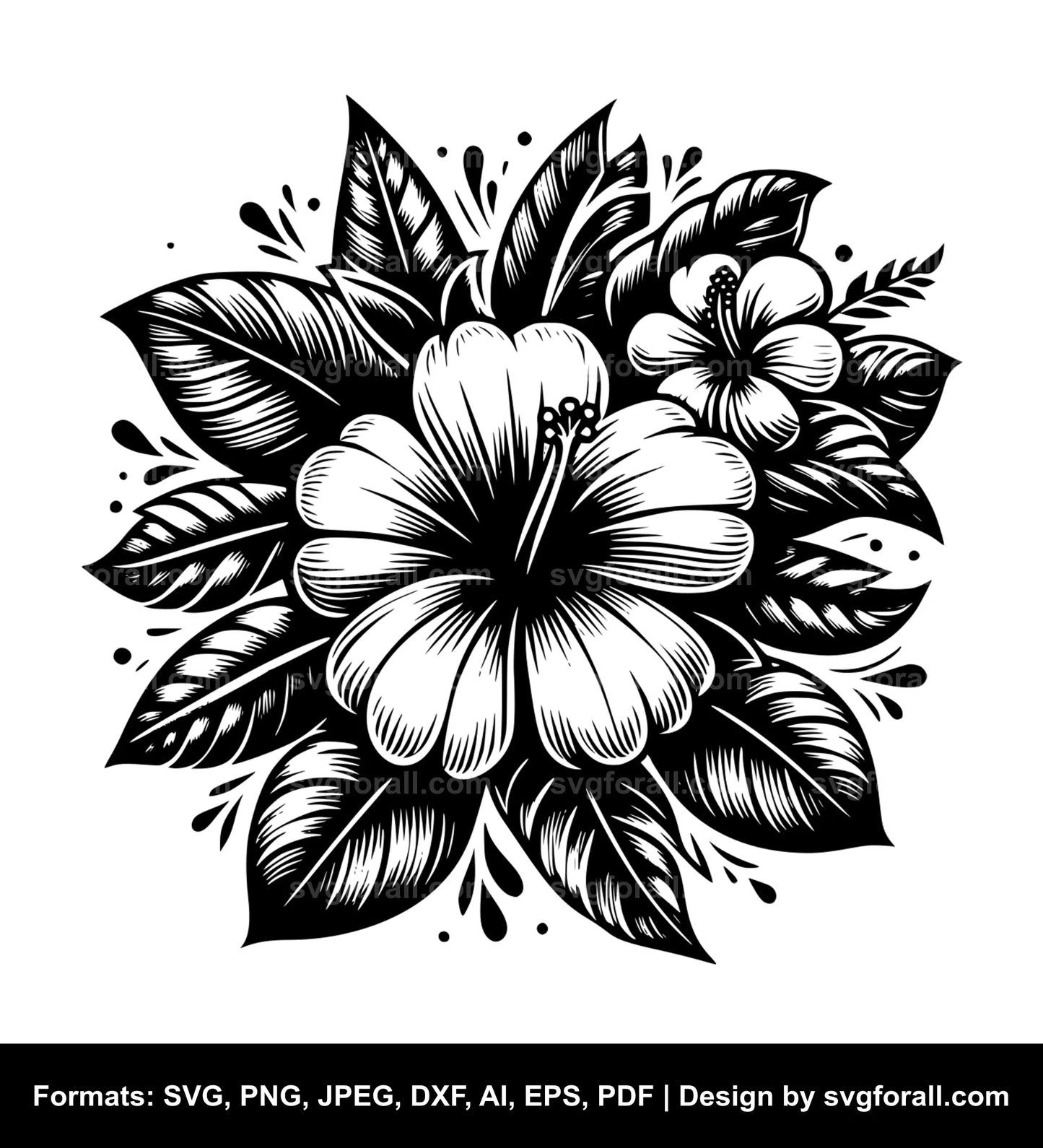 Hawaii Flower Cricut SVG