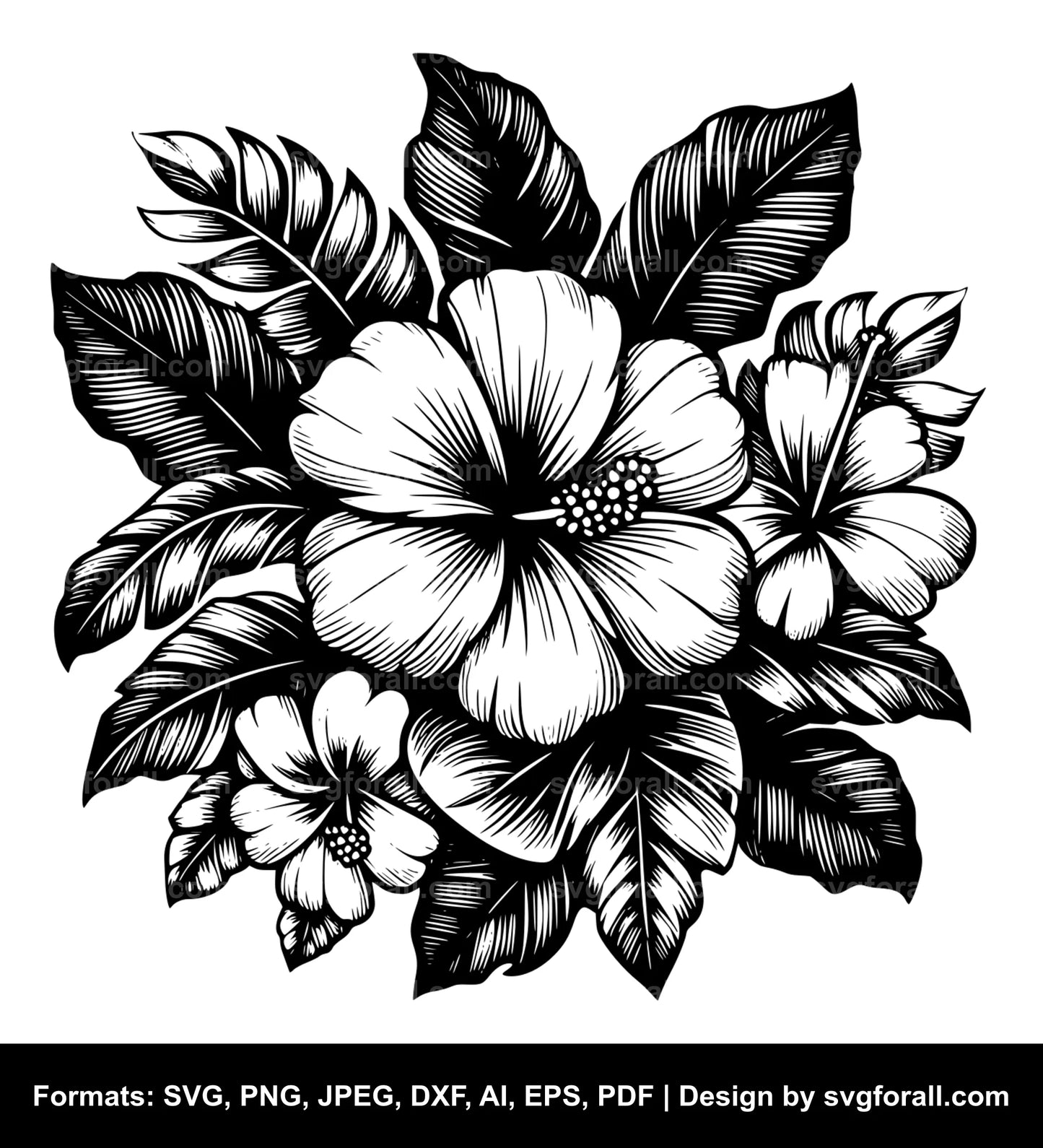 Hawaii Flower SVG File