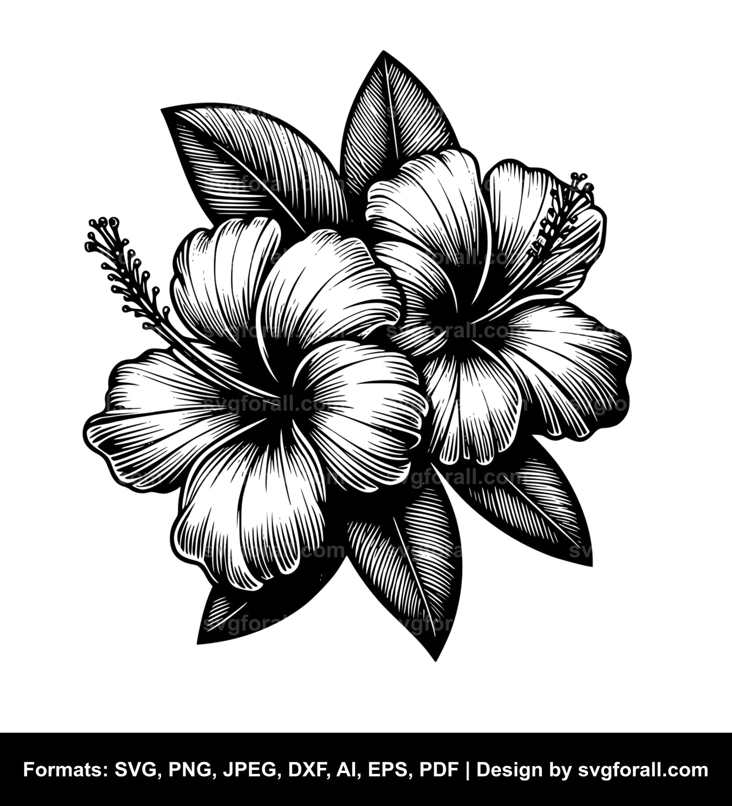 Hawaii Flower SVG Vector