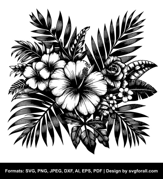 Hawaii Flower Vector SVG