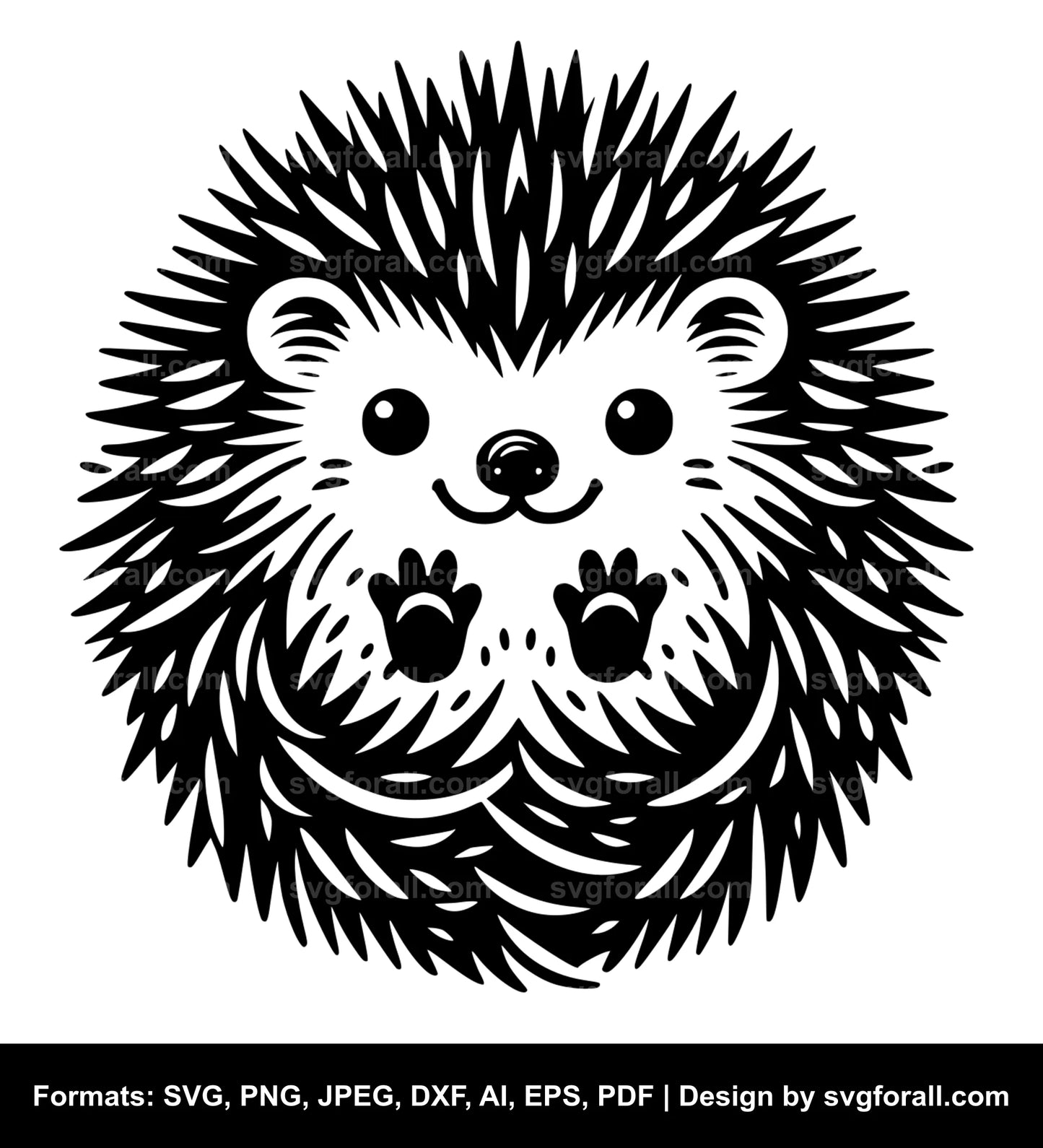 Hedgehog SVG Vector