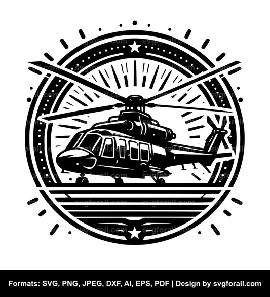 Helicopter Clipart SVG