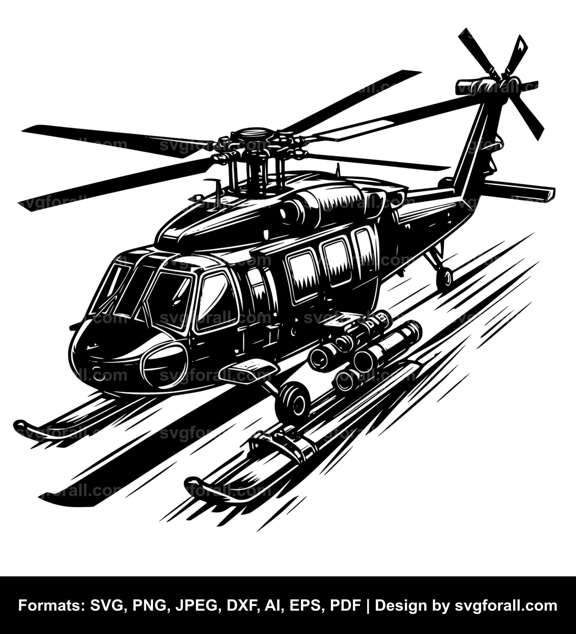 Helicopter Cricut SVG